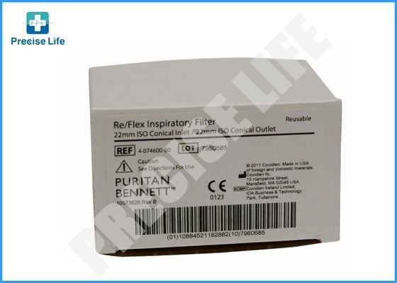 22mm Inspiratory filter Ventilator Parts , Puritan Bennett 4-074600-00 Filter Reflex tube